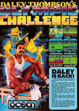 Daley Thompson's Olympic Challenge (UK) (1988) (Trainer) box cover back